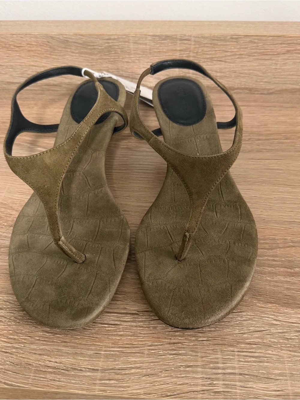 NWT H&M Limited Edition Heeled Leather Suede Sandals